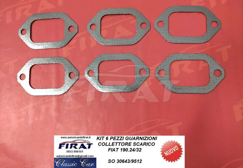 GUARNIZIONE COLLETTORE SCARICO FIAT 190.24 (30643/9512)